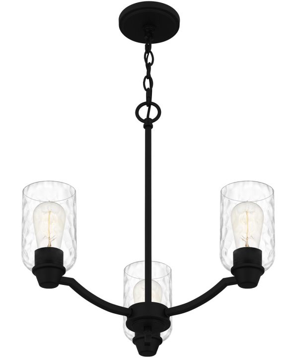 Acacia 3-light Chandelier Matte Black Online