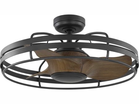 Bastrop 26  Indoor Outdoor 3-Blade GraphiteTransitional Ceiling Fan with 3 Speed Remote Control Graphite Online now