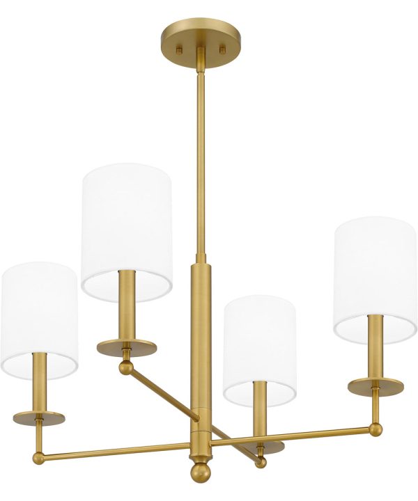 Ardsley 4-light Chandelier Aged Brass Hot on Sale