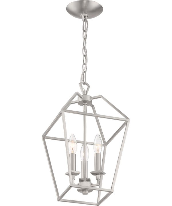 Aviary 3-light Pendant Brushed Nickel Hot on Sale