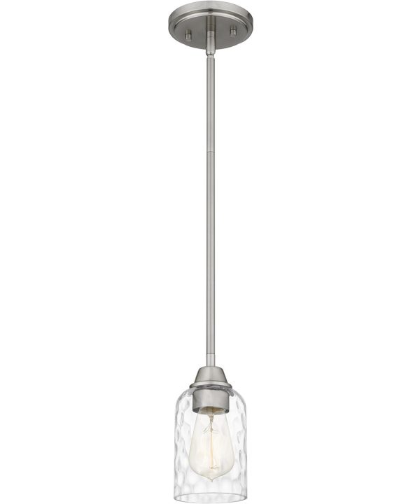 Acacia Small 1-light Mini Pendant Brushed Nickel Cheap