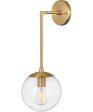 Warby 1-Light Single Light Sconce in Heritage Brass Hot on Sale