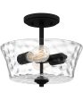 Acacia 2-light Semi Flush Mount Matte Black Online