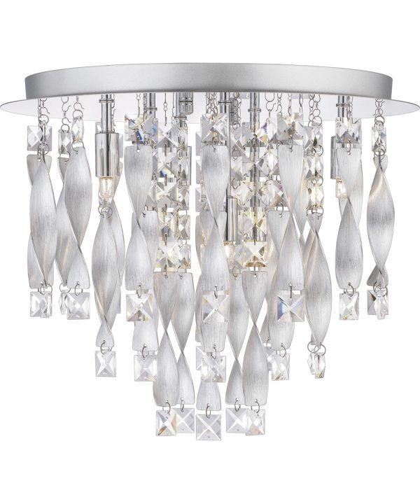 Twinkle 6-light Flush Mount Polished Chrome Online Sale