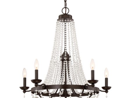 Livery 5-light Chandelier Western Bronze Online