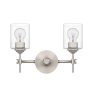 Aria Medium 2-light Bath Light Brushed Nickel Fashion