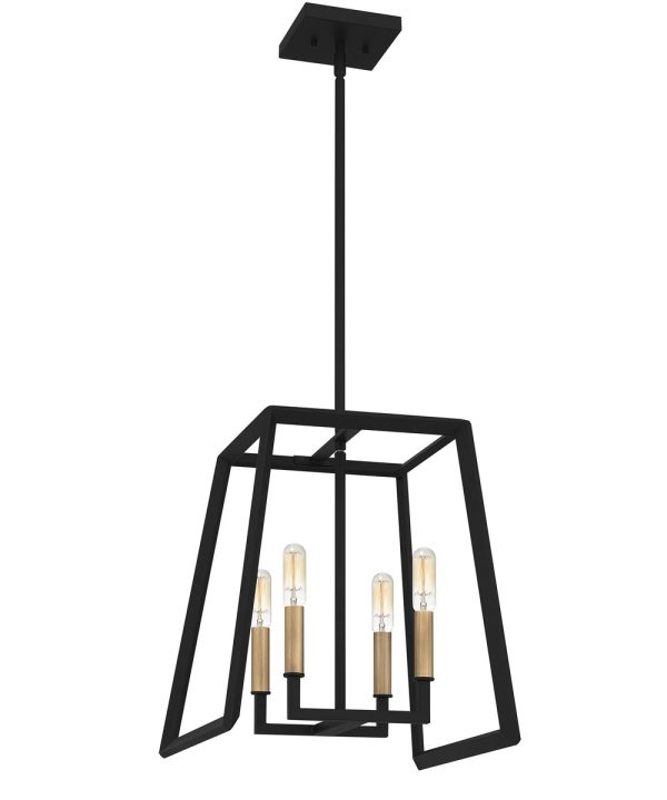 Tilly 4-light Pendant Matte Black on Sale