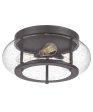 Trilogy 3-light Flush Mount Old Bronze Cheap