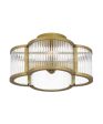 Aster 4-light Semi Flush Mount Weathered Brass Supply