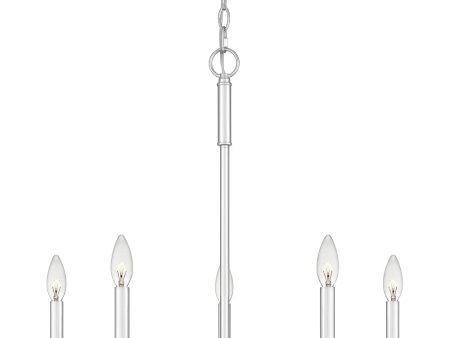 Abner 5-light Chandelier Polished Chrome Online