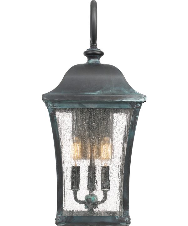 Bardstown Large 3-light Outdoor Wall Light Aged Verde Hot on Sale