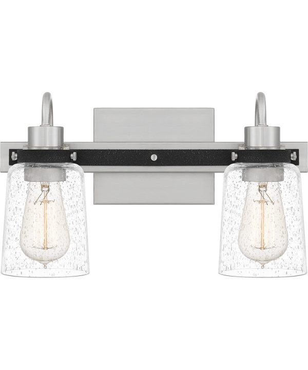 Axel Medium 2-light Bath Light Brushed Nickel Hot on Sale