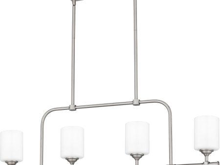 Aria 4-light Island Light Antique Polished Nickel For Sale