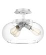 Andrews 3-light Semi Flush Mount Polished Chrome Online