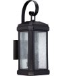 Trumbull Medium 2-light Outdoor Wall Light Mystic Black For Sale