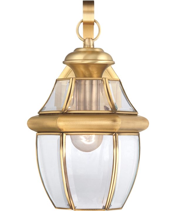 Newbury Medium 1-light Outdoor Wall Light Polished Brass Fashion