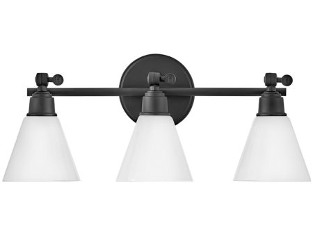 Arti 3-Light Three Light Vanity in Black For Discount