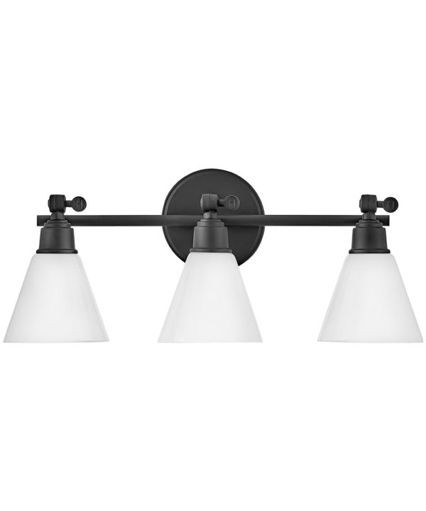 Arti 3-Light Three Light Vanity in Black For Discount