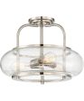 Trilogy Large 3-light Semi Flush Mount Brushed Nickel Online