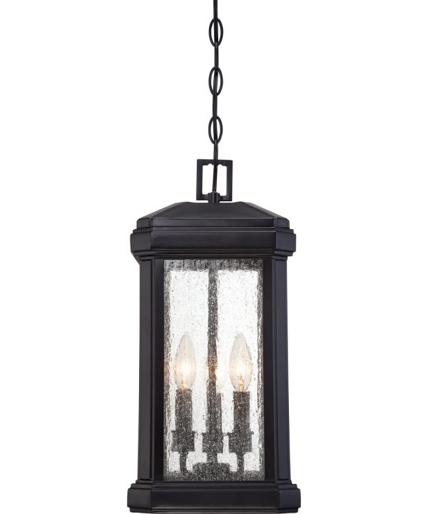 Trumbull Large 3-light Outdoor Pendant Light Mystic Black Sale