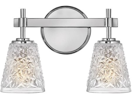 Amabelle 2-Light Two Light Vanity in Chrome Hot on Sale