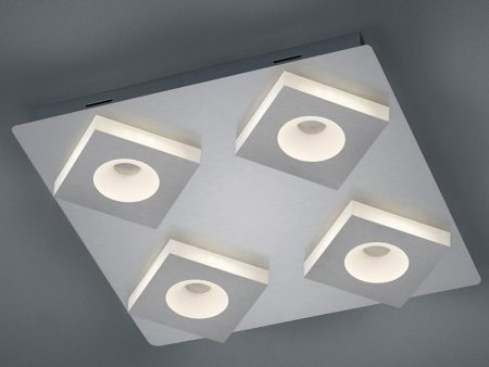 17 W Atlanta LED Ceiling Light Nickel-Matte Online now