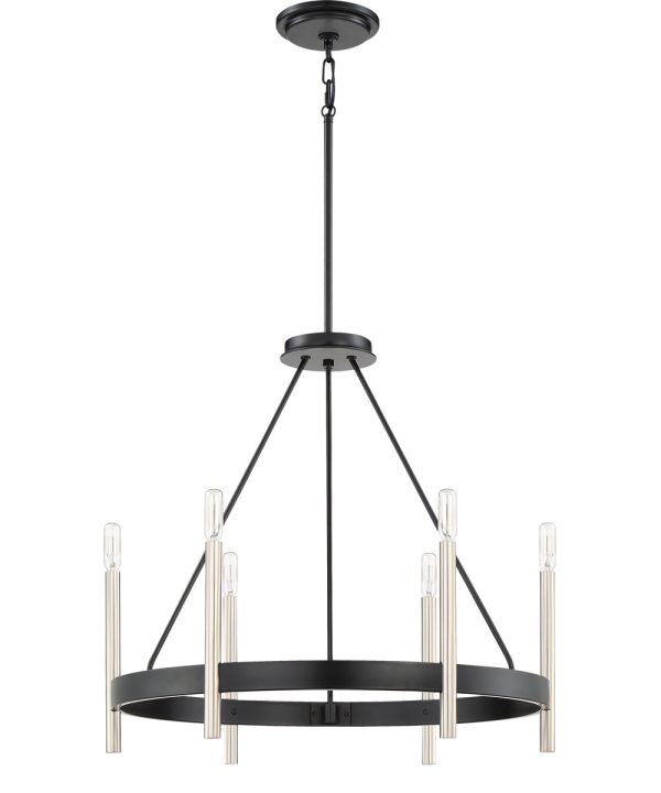 Anthem 6-light Chandelier Mystic Black For Cheap