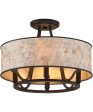 Aristocrat Medium 4-light Semi Flush Mount Palladian Bronze Cheap