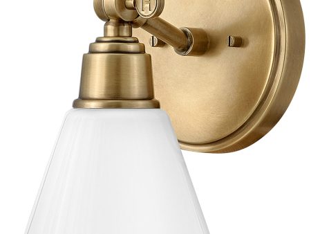 Arti 1-Light Single Light Vanity in Heritage Brass For Sale