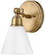 Arti 1-Light Single Light Vanity in Heritage Brass For Sale