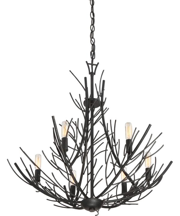 Thornhill 6-light Chandelier Marcado Black Online Sale