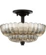 Whitecap Medium 3-light Semi Flush Mount Mottled Cocoa Hot on Sale