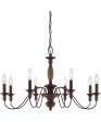 Holbrook 8-light Chandelier Tuscan Brown Hot on Sale