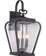 Province Large 3-light Outdoor Wall Light Mystic Black Cheap