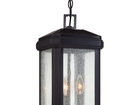 Trumbull Large 3-light Outdoor Pendant Light Mystic Black Sale