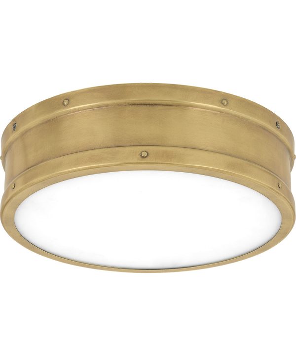 Ahoy  Flush Mount Weathered Brass Fashion