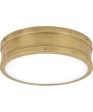 Ahoy  Flush Mount Weathered Brass Fashion