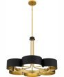 Balsam 6-light Chandelier Matte Black For Sale