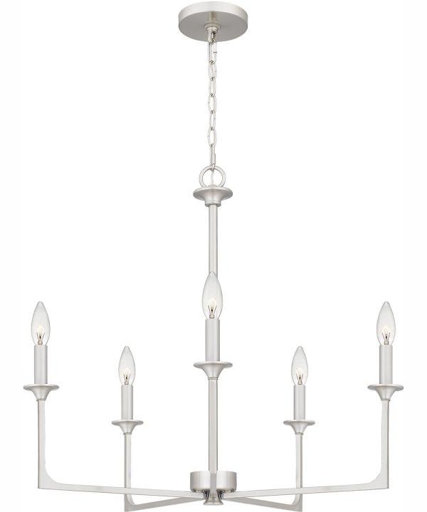 Prescott 5-light Chandelier Brushed Nickel Online