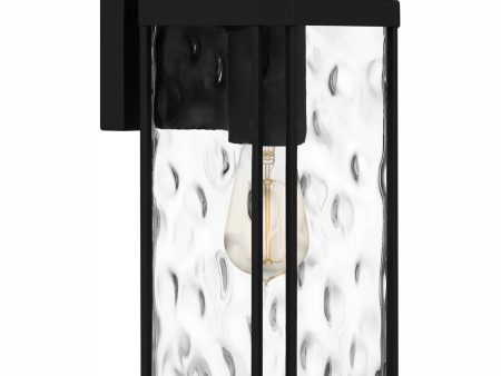 Balchier Medium 1-light Outdoor Wall Light Matte Black For Discount