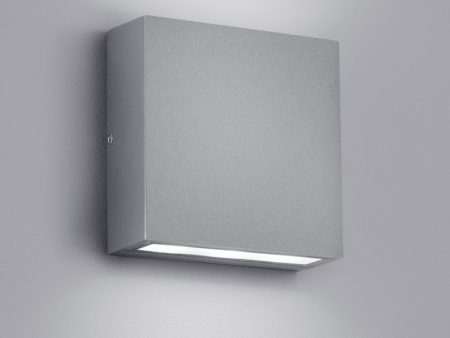 6 H Thames LED Outdoor Wall Sconce Titanium   Light Grey Hot on Sale