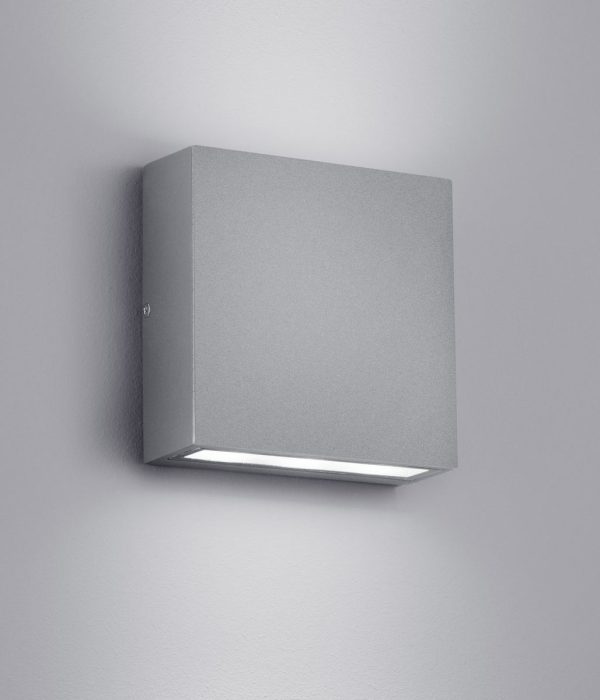 6 H Thames LED Outdoor Wall Sconce Titanium   Light Grey Hot on Sale