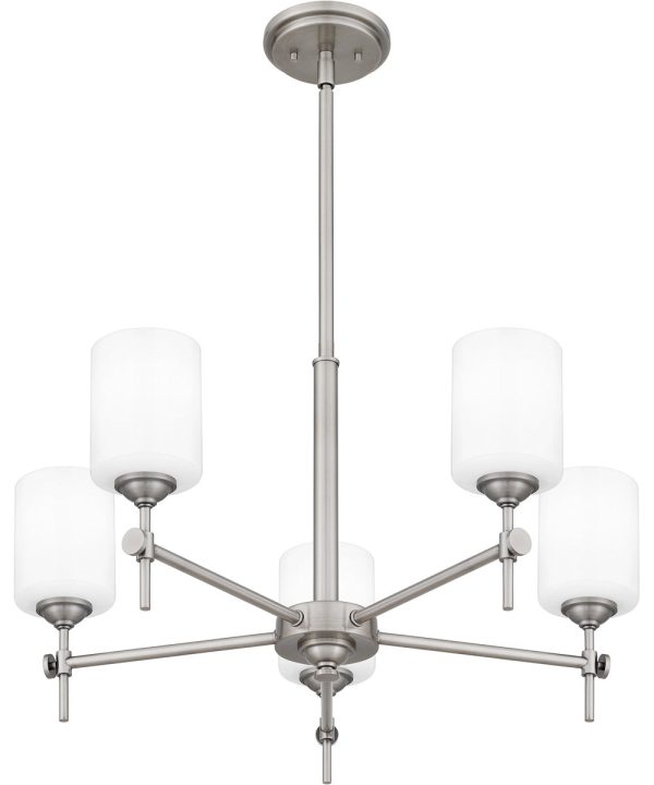 Aria 5-light Chandelier Antique Polished Nickel on Sale