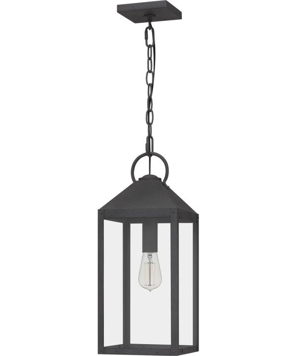 Thorpe Large 1-light Outdoor Pendant Light  Coastal Armour Aluminum Mottled Black Online Sale