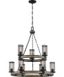 McCrady 9-light Chandelier Matte Black Online Sale