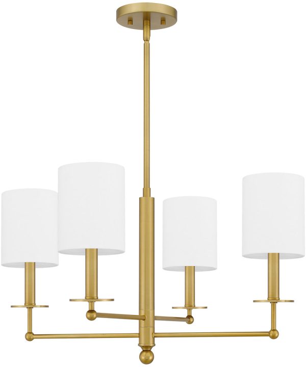 Ardsley 4-light Chandelier Aged Brass Hot on Sale