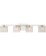 Westcap Extra Large 4-light Bath Light Brushed Nickel Fashion