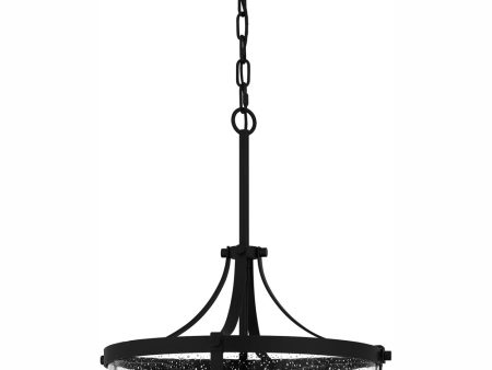 Antebellum Large 2-light Pendant Matte Black For Cheap