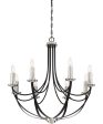 Alana 8-light Chandelier Mystic Black For Discount