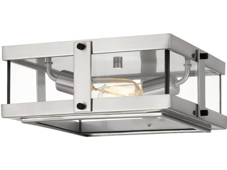 Beck 2-light Flush Mount Brushed Nickel Online now